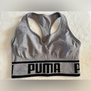 Puma Grey Sports Bra Size Medium